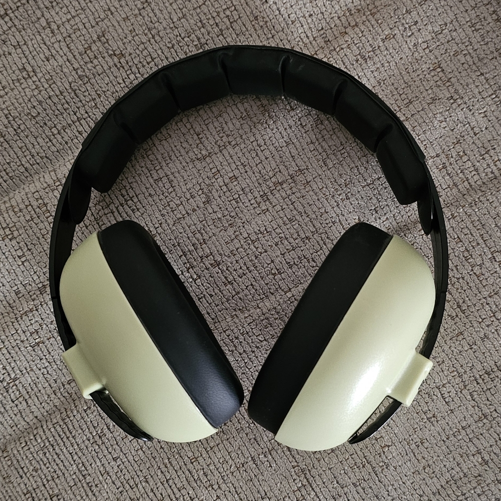 Black and Green Headphones